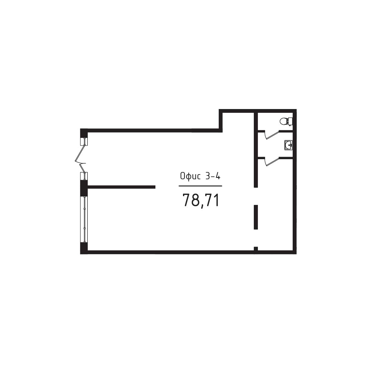 ЖК Яблоневый 3 очередь Нежилое помещение №003-4