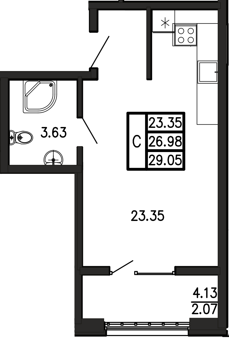 Просторы крыма Квартира №174 2