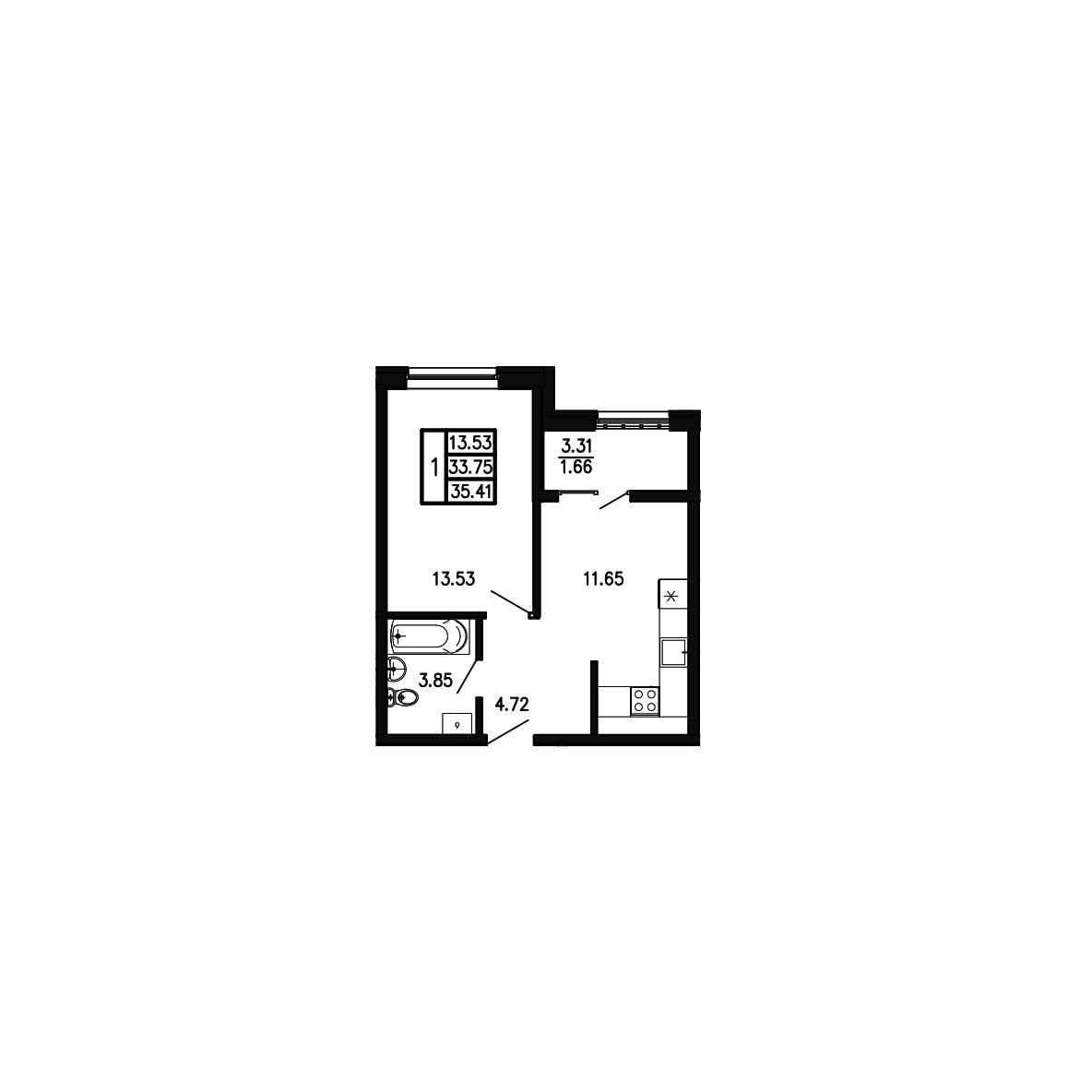 Просторы крыма Квартира №171
