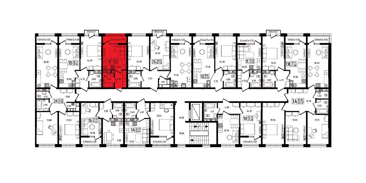 ЖК Яблоневый Квартира №082 1
