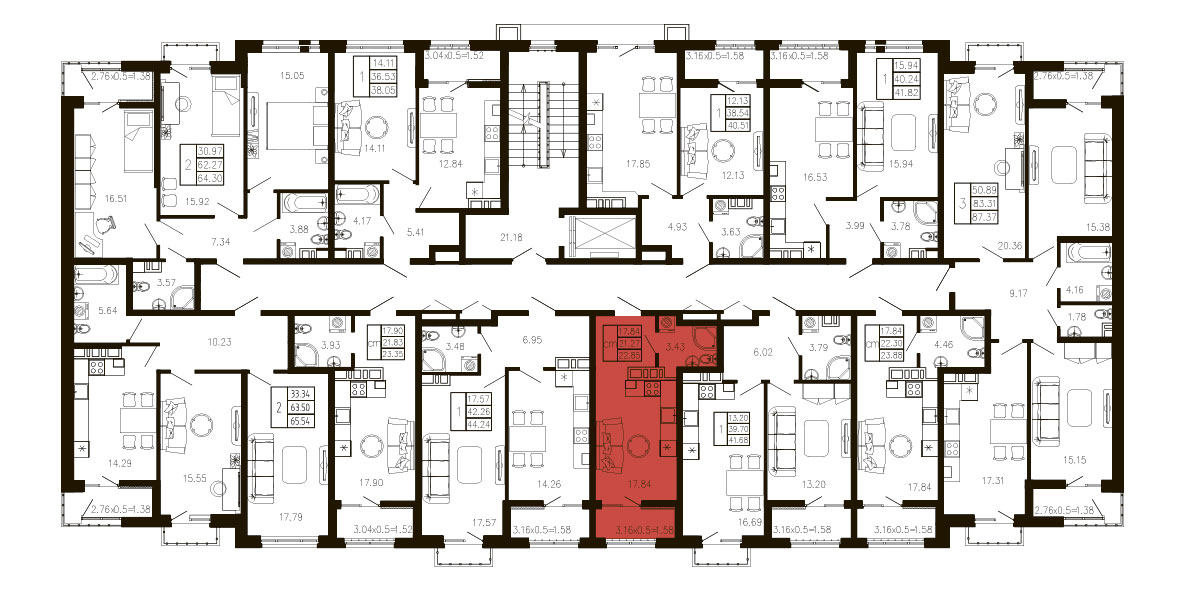 ЖК Суворов 1 очередь Квартира №082 1