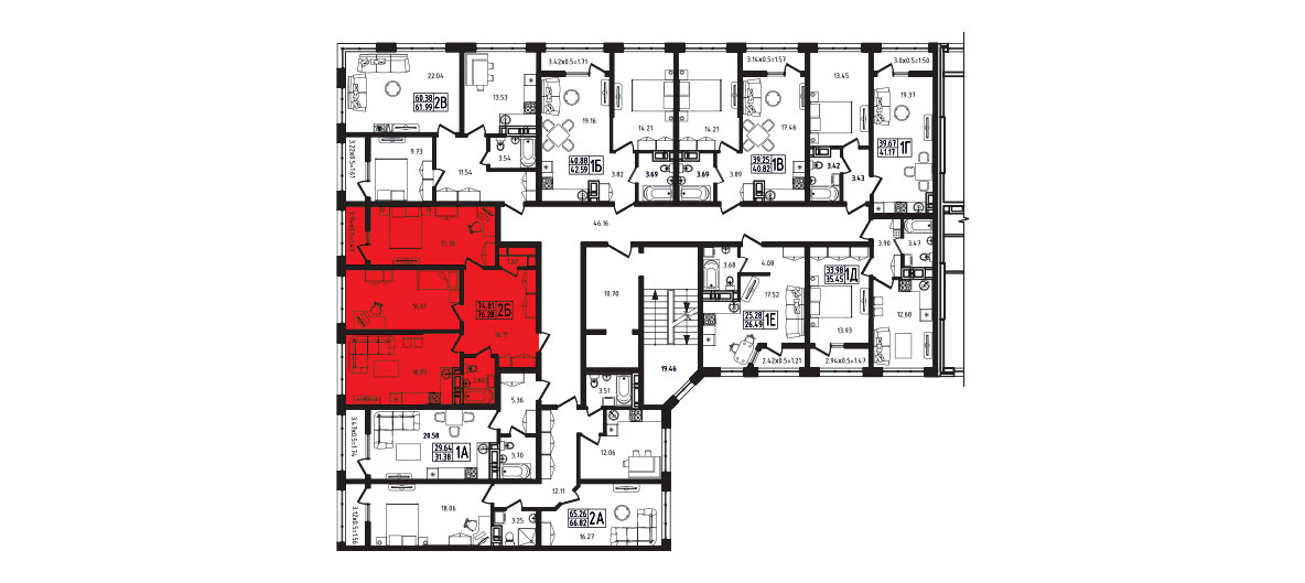 ЖК Яблоневый 4 очередь Квартира №056 1