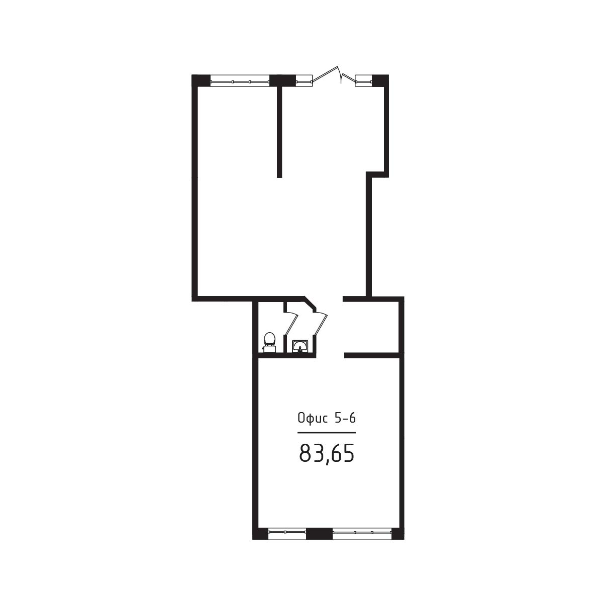 ЖК Яблоневый 3 очередь Нежилое помещение №005-6