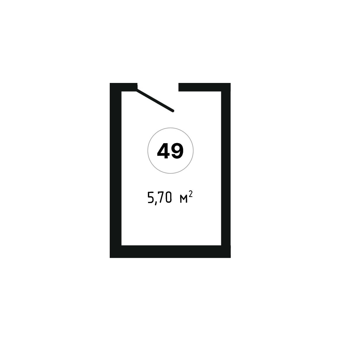 ЖК Суворов 1 очередь Нежилое помещение №049