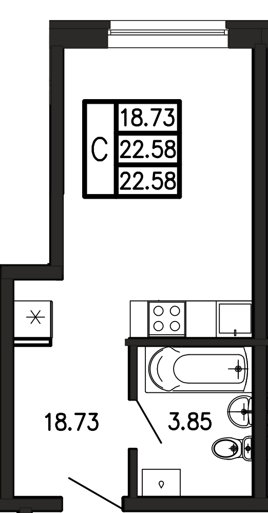 Просторы крыма Квартира №052 2