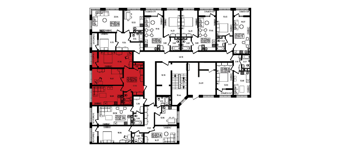 ЖК Яблоневый 4 очередь Квартира №003 1