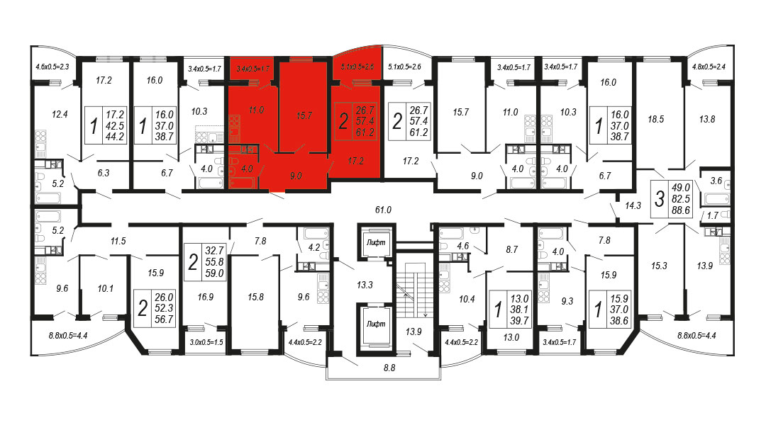 ЖК Дружный 2 Квартира №215 1